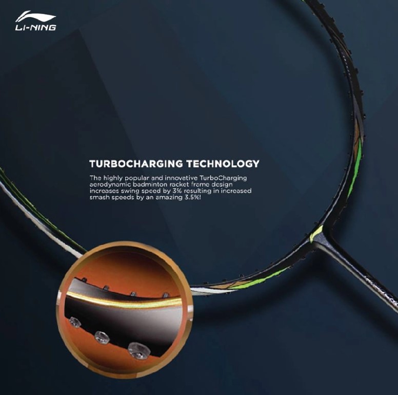 Turbo Charging Technology - Vợt cầu lông Lining Turbo Charging 80 chính hãng