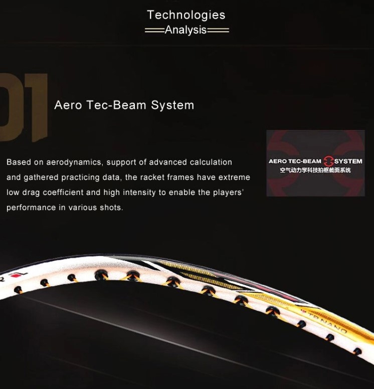 AEROTEC BEAM SYSTEM - Vợt cầu lông Lining Tectonic 7C chính hãng