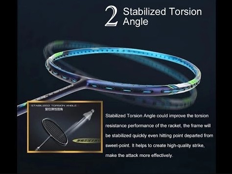 STABILIZED TORSSION ANGLE - Vợt cầu lông Lining Tectonic 7 chính hãng