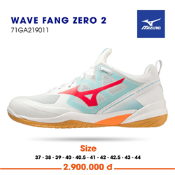 Giày Cầu Lông Mizuno Wave Fang Zero 2 - Trắng đỏ xanh Chính Hãng